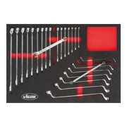 VIGOR Jeu de clés mixtes doubles V6649, profil hexagonal extérieur 6–24 mm, 25 pièces-1