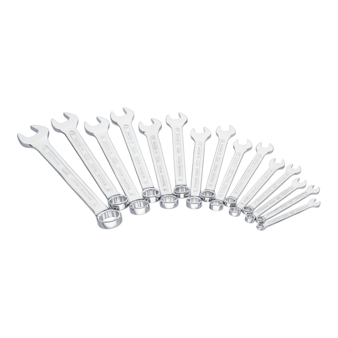 VIGOR Jeu de clés mixtes V4472N Profil hexagonal extérieur Profil double hexagonal extérieur 6 – 22 mm 15 pièces
