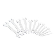 VIGOR Jeu de clés plates doubles V1461N Profil hexagonal extérieur 6 x 7 – 30 x 32 mm, 12 pièces-1