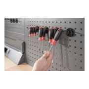 VIGOR Jeu de crochets doubles pour outils 25 mm V2519 Longueur totale : 25 mm, 10 outils-4