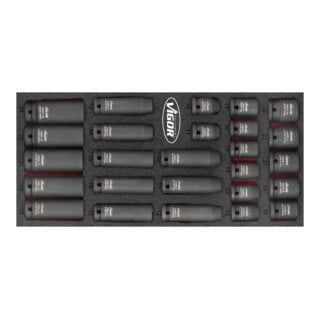VIGOR Jeu de douilles à chocs V5602 10 – 24 26