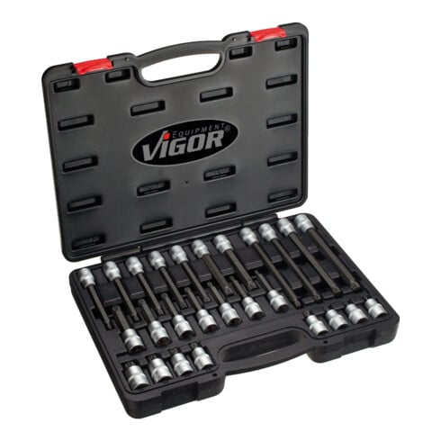 VIGOR Jeu de douilles mâles à denture multiple (XZN) 26