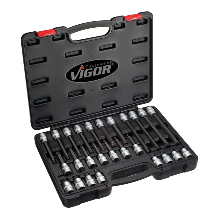 VIGOR Jeu de douilles mâles à denture multiple (XZN) 26