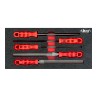 VIGOR Jeu de limes V5072 5 x 5