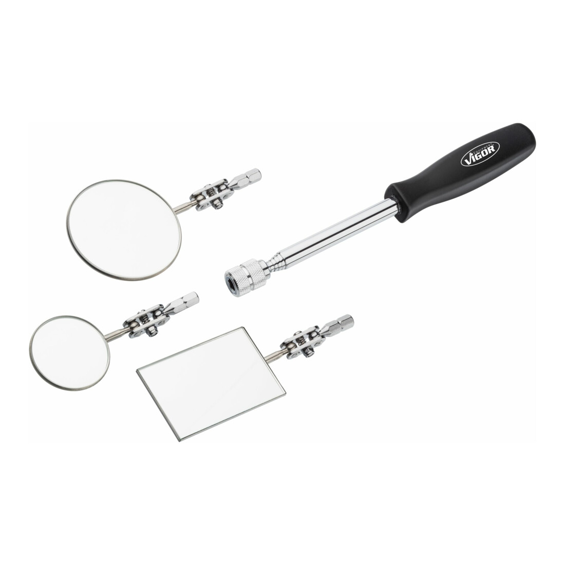 VIGOR Jeu de miroirs télescopiques V5480 4 x 4