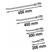 VIGOR Jeu de pieds-de-biche V1301, 4 pièces-5