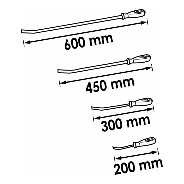 VIGOR Jeu de pieds-de-biche V1301, 4 pièces