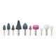 VIGOR Jeu de pierres à aiguiser V6906-10, 10 pièces-1