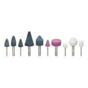 VIGOR Jeu de pierres à aiguiser V6906-10, 10 pièces