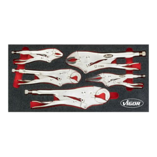 VIGOR Jeu de pinces Grip V5004, 5 outils