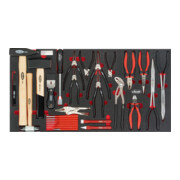 VIGOR Jeu de pinces, marteau et burins V5638, 38 outils