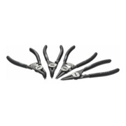 VIGOR Jeu de pinces pour anneaux de sécurité, 140 mm V4441, 4 outils