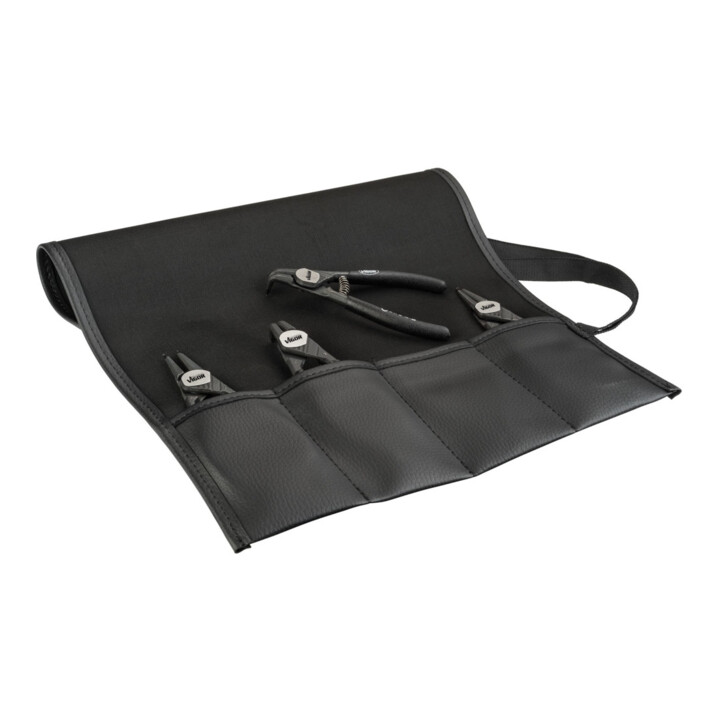 VIGOR Jeu de pinces pour anneaux de sécurité, 140 mm V4441, 4 outils