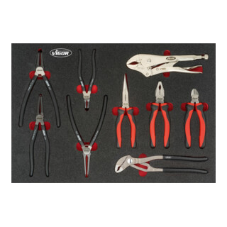 VIGOR Jeu de pinces pour VW et AUDI V5635, 9 outils