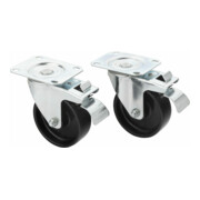 VIGOR Jeu de roulettes pivotantes pour V4758 V5180 ∙ Nombre d'outils : 2