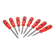 VIGOR Jeu de tournevis à percussion V7124 Profil TX intérieur, cruciforme PH, Pozidriv PZ PH1 – PH3 PZ1 – PZ2 T20 – T30-1
