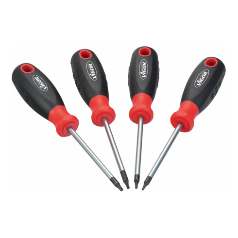 VIGOR Jeu de tournevis TX V4418, profil TX intérieur, 4 outils