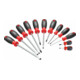 VIGOR Jeu de tournevis V4655 fente et cruciforme PH 0,6 x 3 – 1,6 x 10 PH0 – PH3, 12 pièces-1