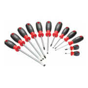 VIGOR Jeu de tournevis V4655 fente et cruciforme PH 0,6 x 3 – 1,6 x 10 PH0 – PH3, 12 pièces