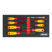VIGOR Jeu de tournevis VDE V5013, 8 outils-1