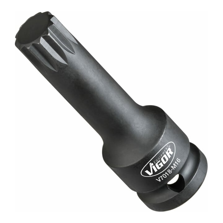 VIGOR Jeu d'embouts à chocs pour douilles à profil intérieur étoile (XZN) V7018-M6