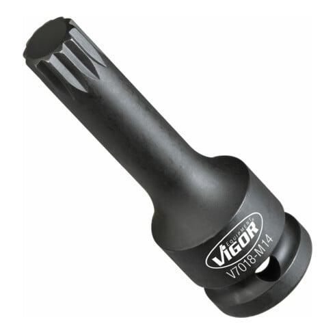 VIGOR Jeu d'embouts de clé à chocs pour profil intérieur étoile (XZN) V7018-M14