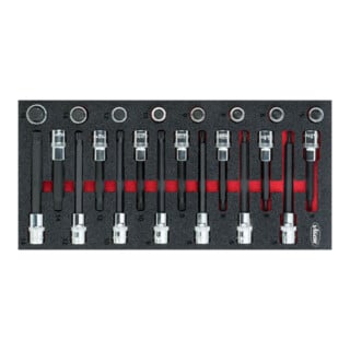 VIGOR Jeu d'embouts tournevis à empreinte multiple V5091, 22 outils