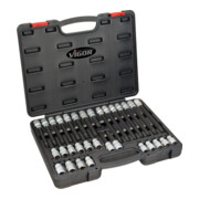 VIGOR Jeu d'embouts tournevis RIBE 12,5 mm (1/2") carré creux, 32 pièces V2201-3