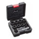 VIGOR Jeu d'extracteurs à rainure hélicoïdale 12,5 mm (1/2 pouce) carré creux, 10 pièces V2404-1