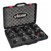 VIGOR Jeu d’extracteurs Turbo-System pour véhicules V4304, 13 outils