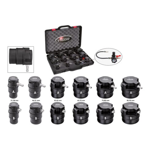 VIGOR Jeu d’extracteurs Turbo-System pour véhicules V4304, 13 outils