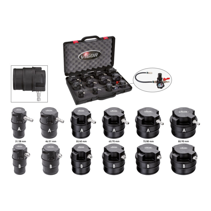 VIGOR Jeu d’extracteurs Turbo-System pour véhicules V4304, 13 outils