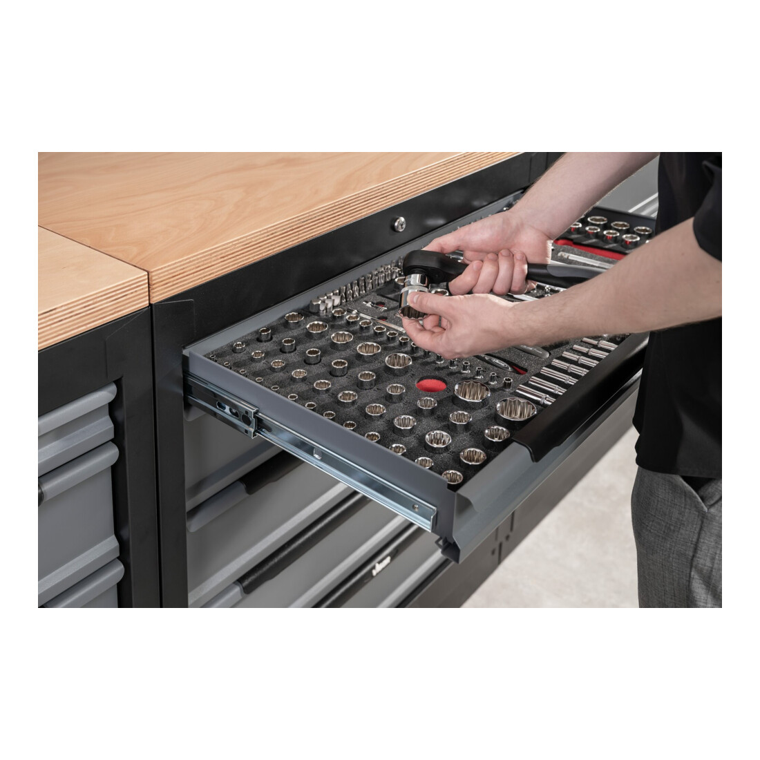 VIGOR Jeu d'outils à douilles 172