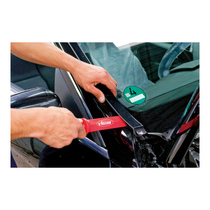 VIGOR Jeu d’outils pour enlever poids adhésifs V2512, 4 pièces