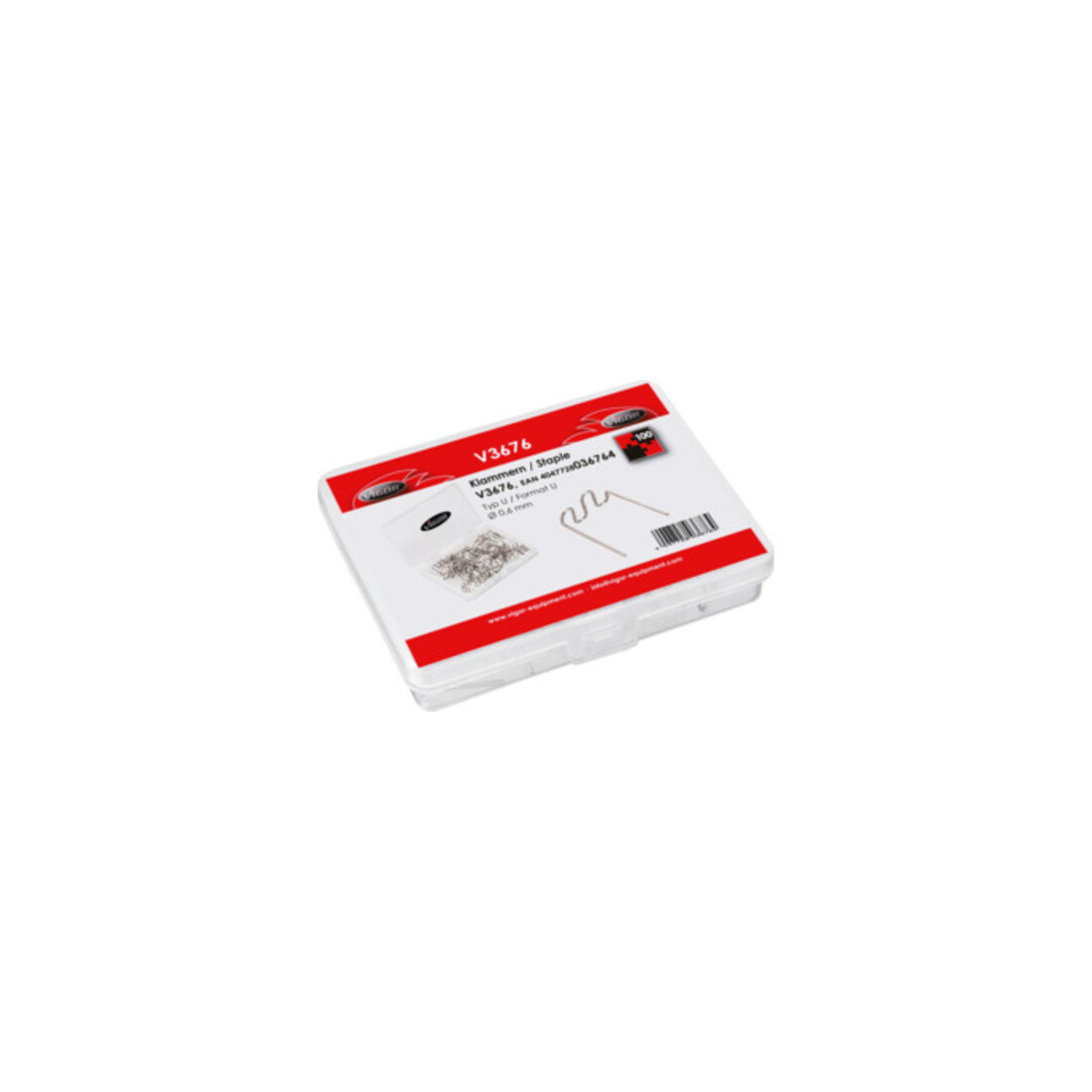 VIGOR Klammern, U-Format 0,6 mm V3676 Anzahl Werkzeuge: 100
