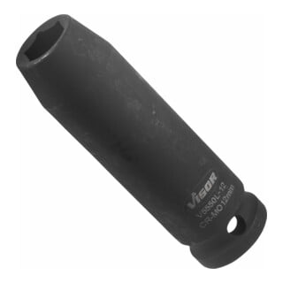 VIGOR Kraft Steckschlüssel Einsatz V5550L Vierkant hohl 12,5 mm (1/2 Zoll) Außen-Sechskant
