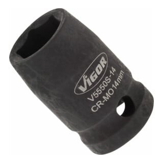 VIGOR Kraft Steckschlüssel Einsatz V5550S-14 Vierkant hohl 12,5 mm (1/2 Zoll) Außen-Sechskant Profil 14