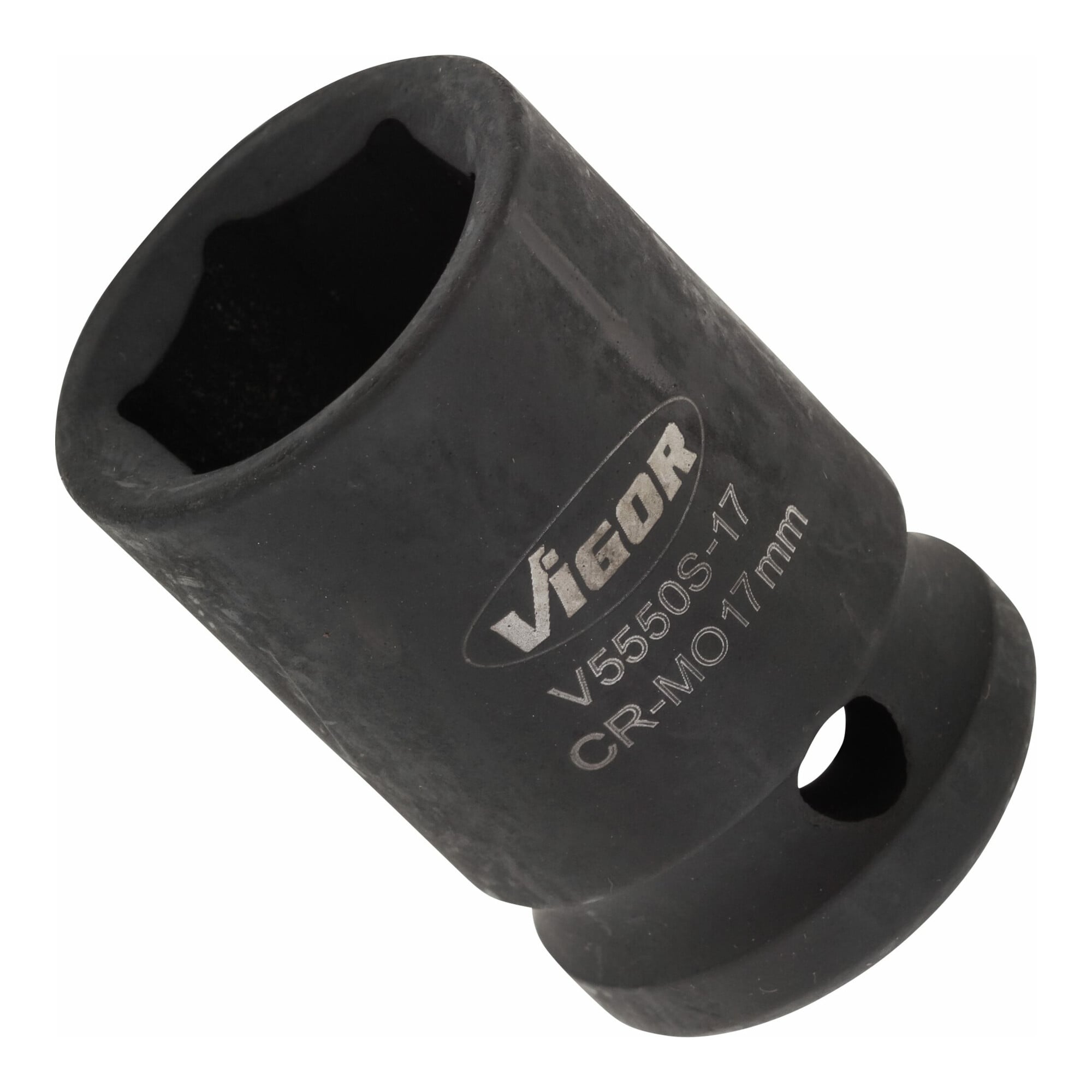 VIGOR Kraft Steckschlüssel Einsatz V5550S-17 Vierkant hohl 12,5 mm (1/2 Zoll) Außen-Sechskant Profil 17