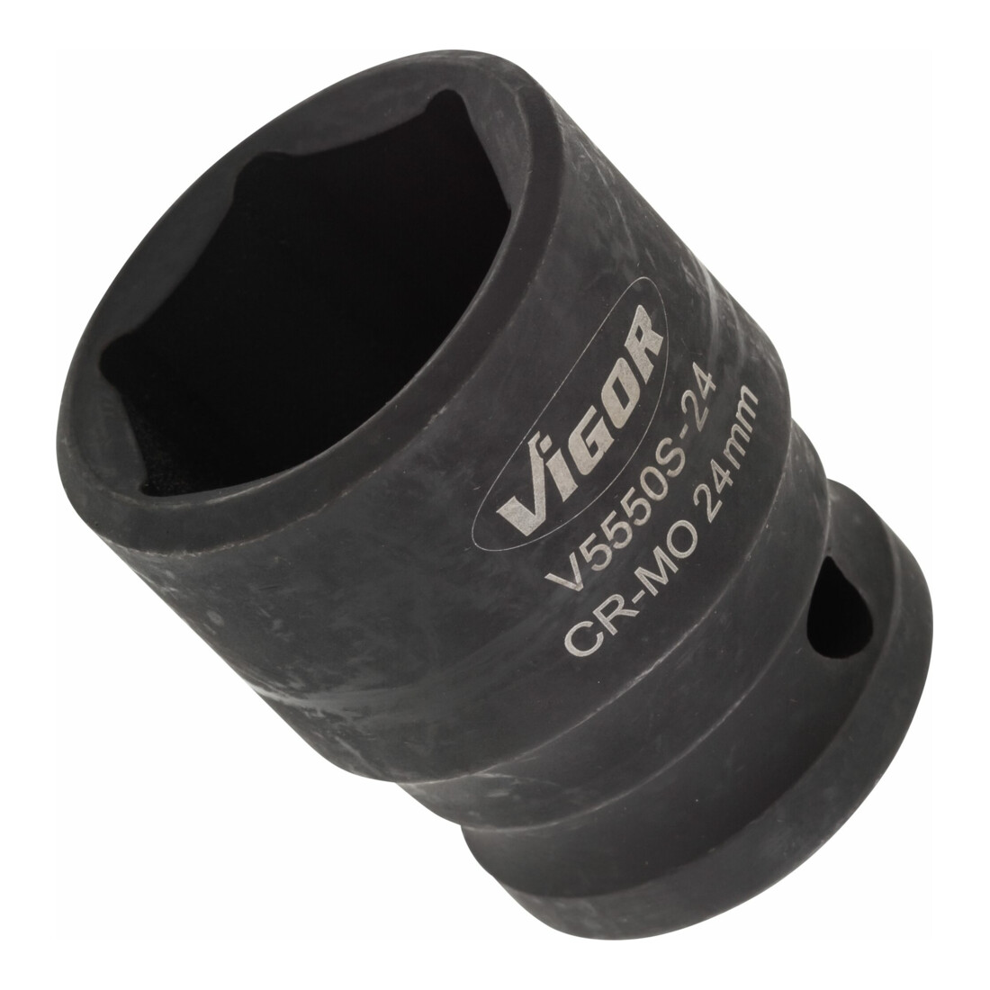 VIGOR Kraft Steckschlüssel Einsatz V5550S-24 Vierkant hohl 12,5 mm (1/2 Zoll) Außen-Sechskant Profil 24