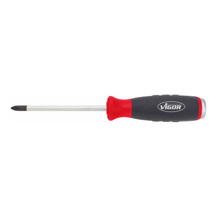 VIGOR Kreuzschlitz-Schraubendreher mit Schlagkappe V3602 Kreuzschlitz Profil PH PH 2 Gesamtlänge: 100 mm