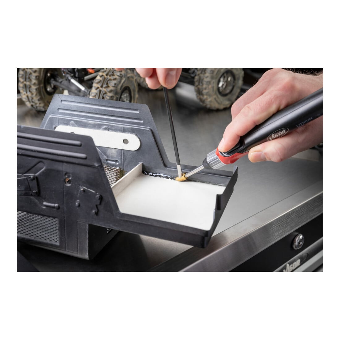 VIGOR Kunststoff-Reparatur Satz, V3551N, 134-teilig