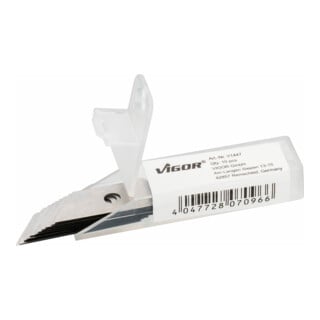 VIGOR Lames de rechange trapézoïdales V1447, 10 pièces