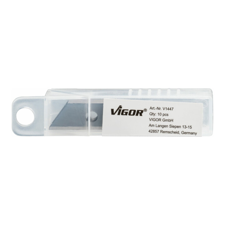 VIGOR Lames de rechange trapézoïdales V1447, 10 pièces