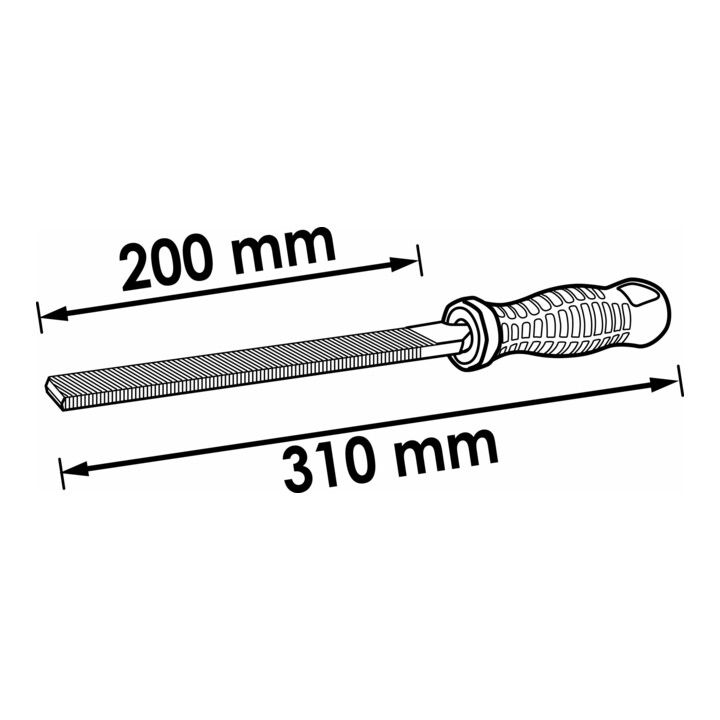 VIGOR Lime plate à bout carré V1787