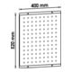 VIGOR Lochwandplatte für Werkstattwagen, Series L und XL, V6399, L x B: 520x 400 mm