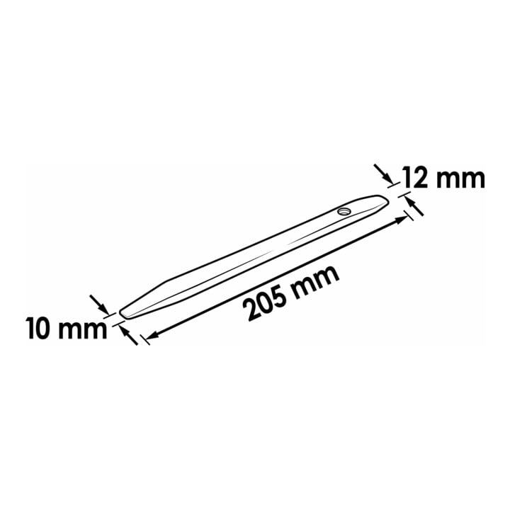 VIGOR Lösehebel, schmal und stumpf beidseitig V1371-3