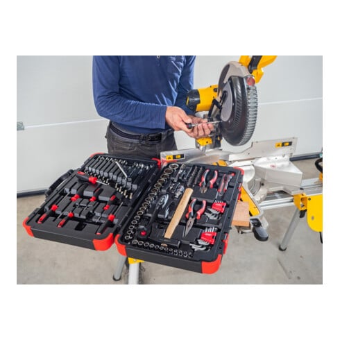 VIGOR Mallette à outils universelle V4425N ∙ Nombre d’outils : 95