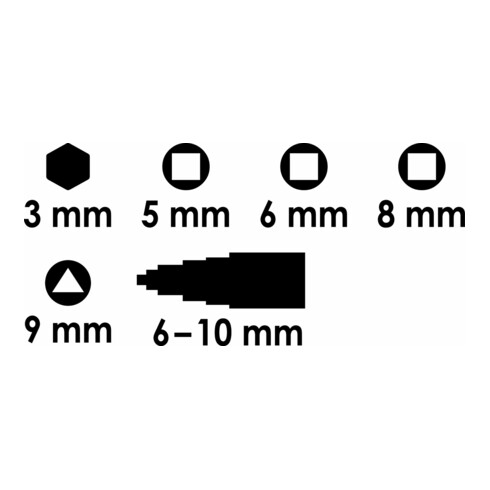 VIGOR MasterKey Bau V4228 Gesamtlänge: 170 mm