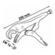 VIGOR Maul-Gripzange V3739 16-27 Gesamtlänge: 250 mm-4