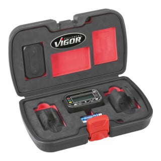VIGOR Mesureur d’angle rotatif V2795 2% Longueur totale : 75 mm Nombre d’outils : 4